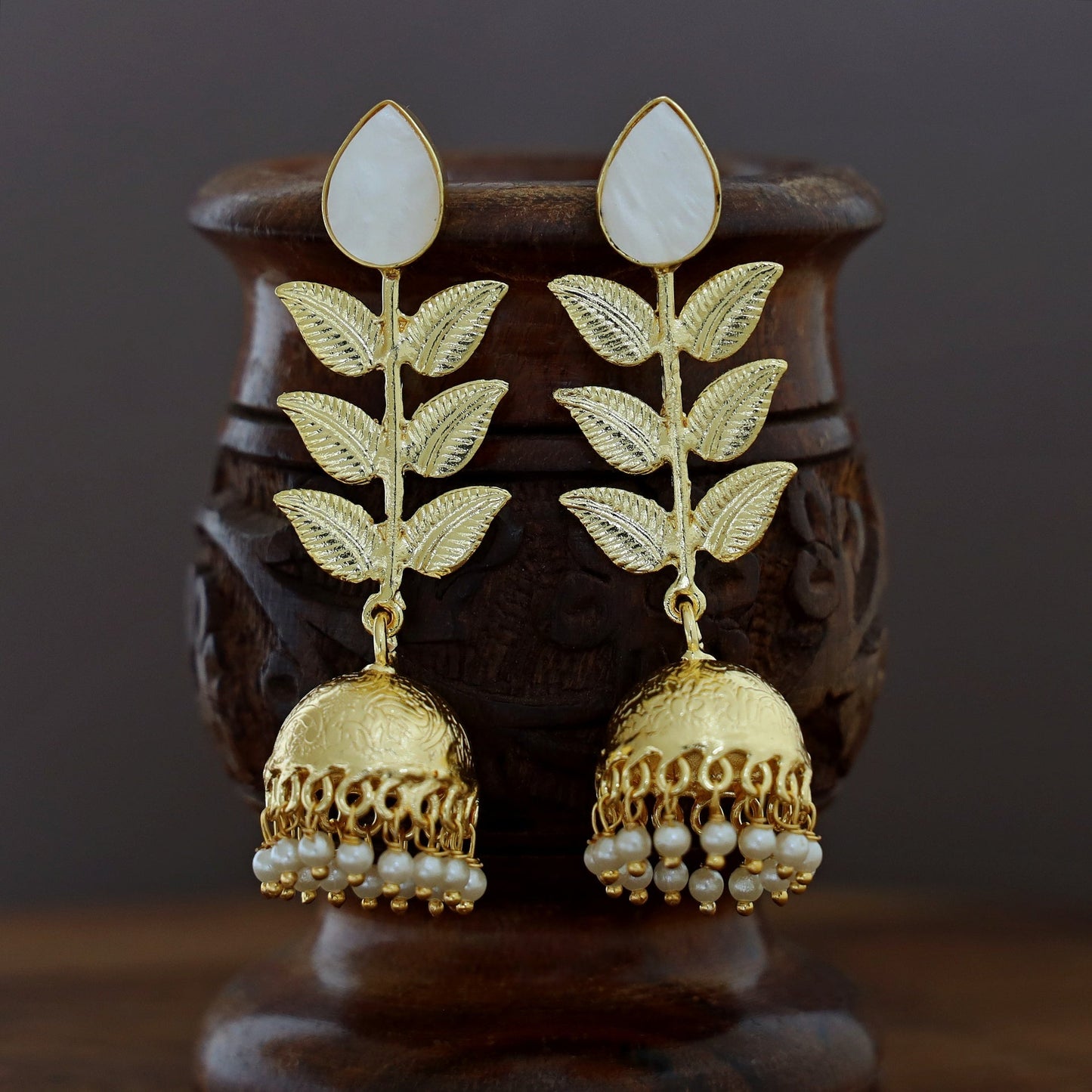 3 Layer Leaf Jhumka