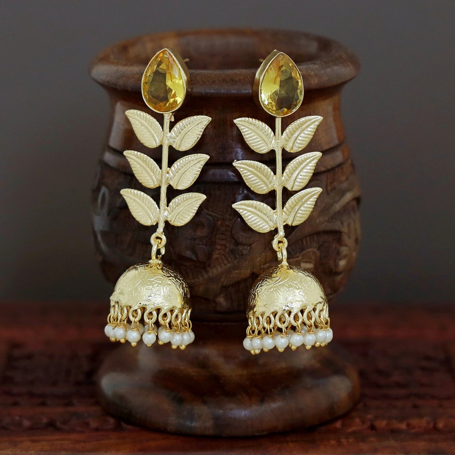 3 Layer Leaf Jhumka