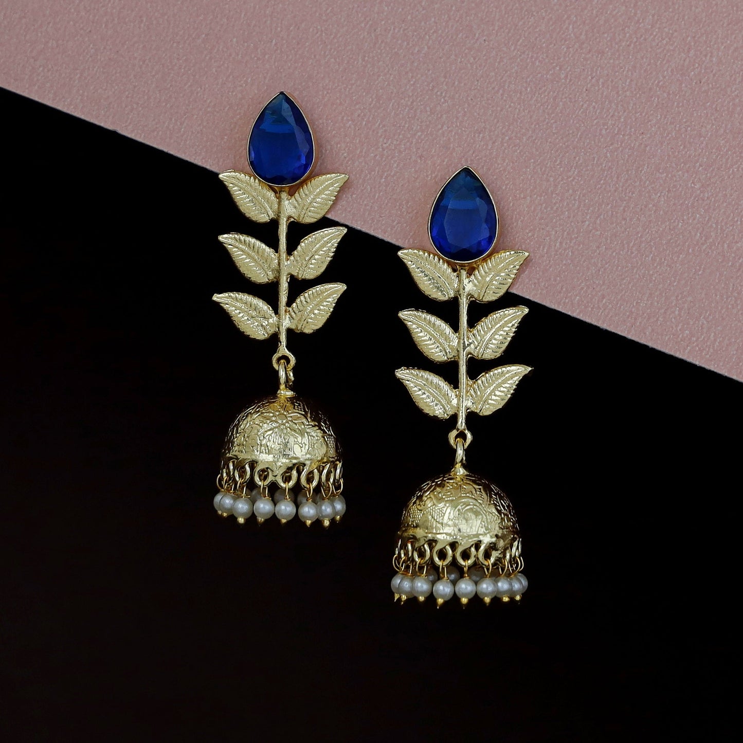 3 Layer Leaf Jhumka