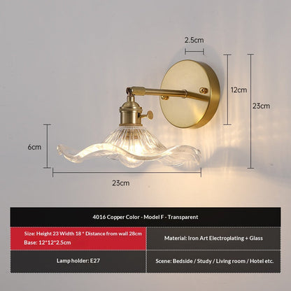 Retro Thickened Glass Colored Wall Lamp