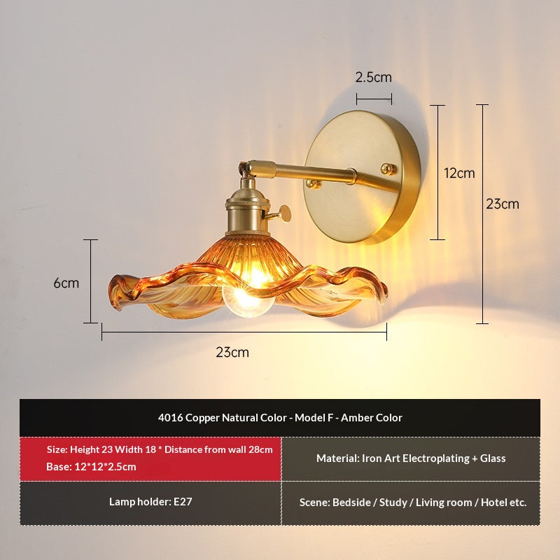 Retro Thickened Glass Colored Wall Lamp
